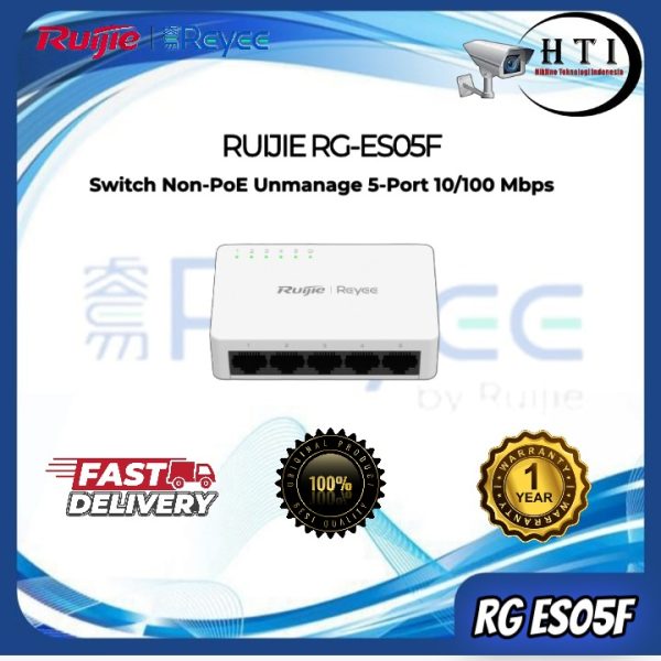 RUIJIE SWTICH HUB 5 PORT RG-ES05F 100mbps